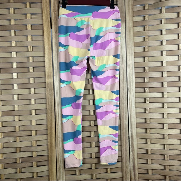 LULAROE Multicolored Mod 60s Pastel Abstract Leggings - Picture 1 of 3